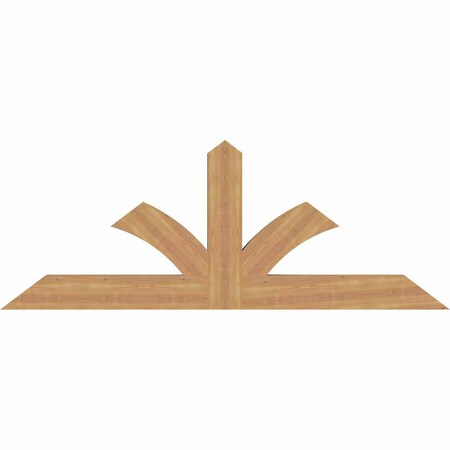 Ekena Millwork Richland Smooth Timber Gable Bracket, Western Red Cedar, 72"W x 27"H x 3 1/2"D x 5 1/2"F, 9/12 Pitch GBW072X27X0406RIC00SWR